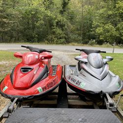 Seadoo Jetskis and dual trailer.  3500 obo