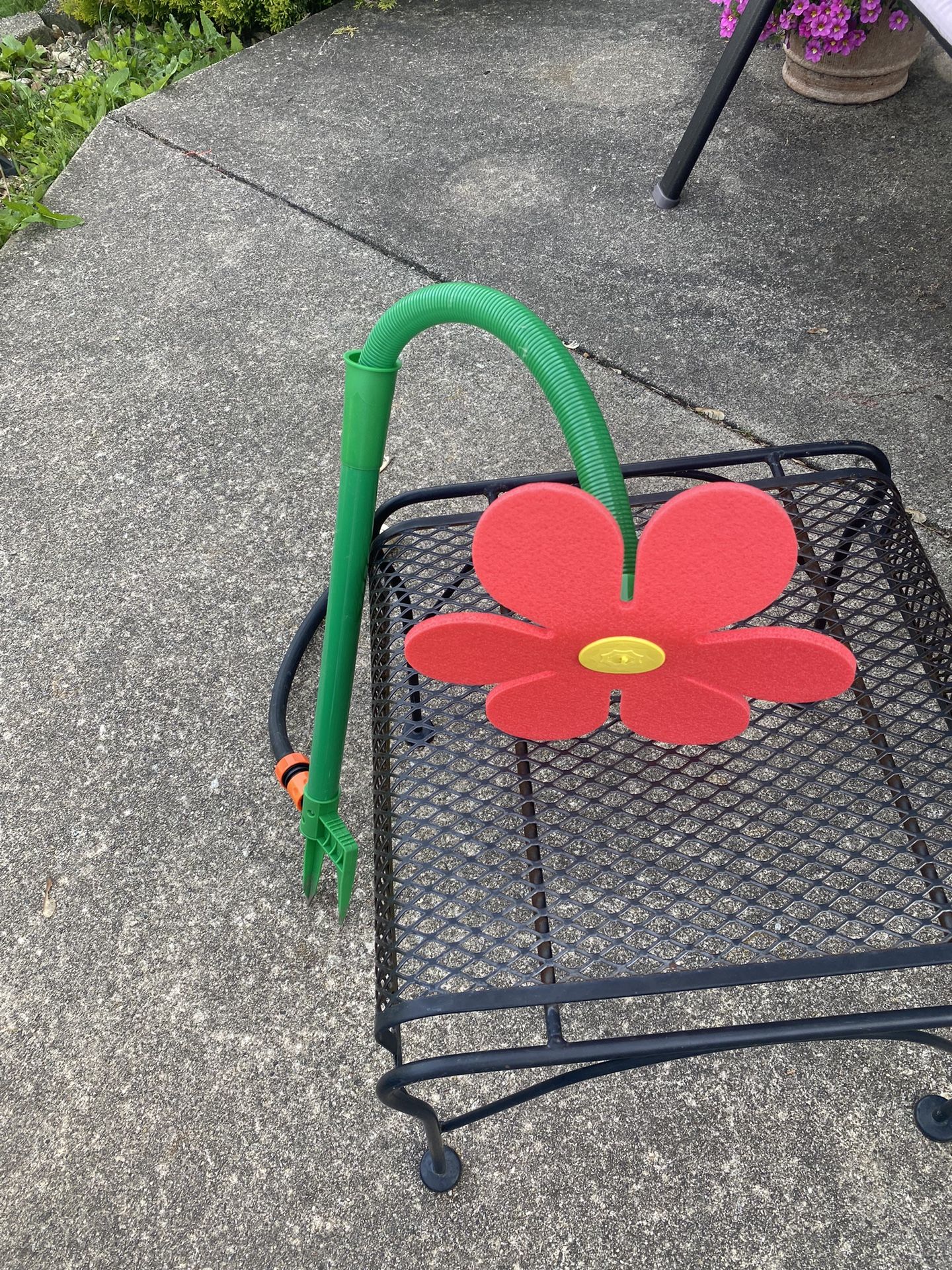 Kids flower sprinkler used once