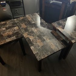 Coffee Table and two side tables