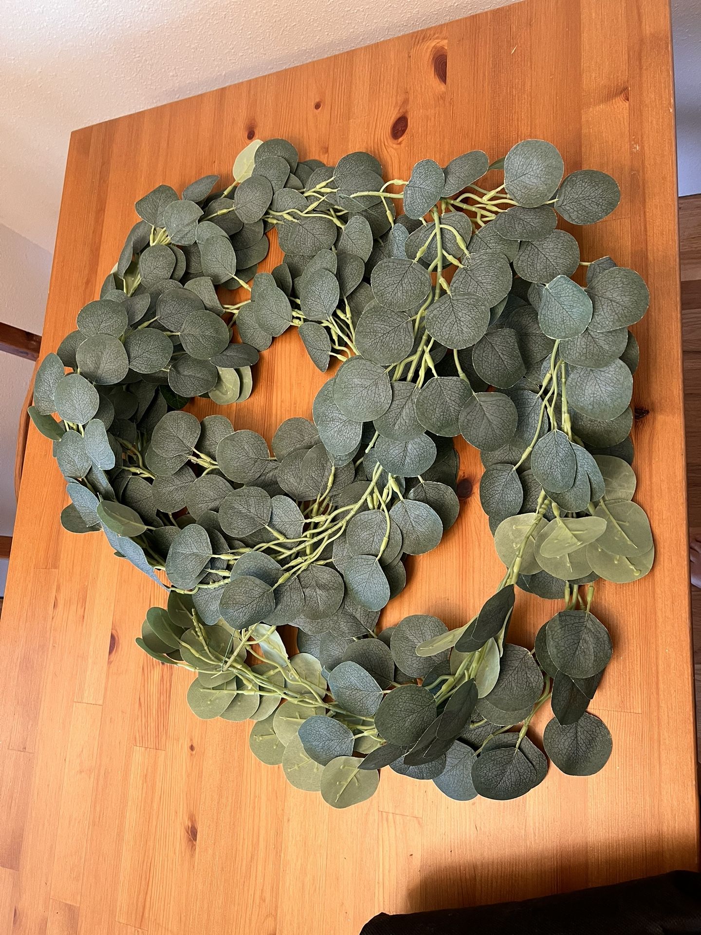 Faux eucalyptus leaves