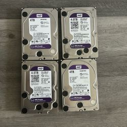 💾 4TB Western Digital Surveillance Hard Drives – Tested & Ready