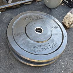 2-25lb Olympic Bumper Plates