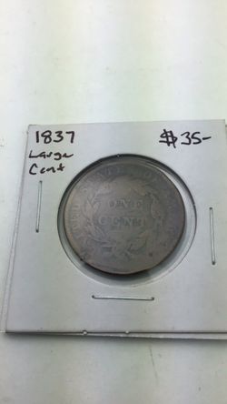1837 Coronet Head Large Cent 1C - Fine