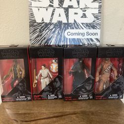 4 Star Wars The Black Label Action Figure Toys