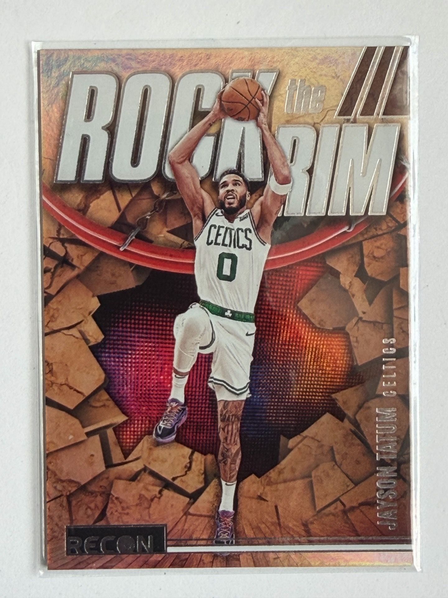 Jayson Tatum 2023-24 Panini Recon - Rock The Rim #15 Boston Celtics