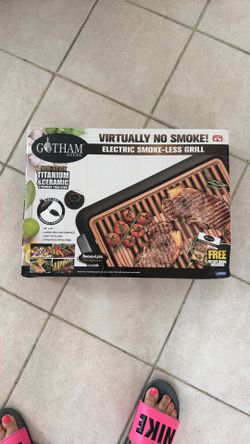 Electric smoke less grill