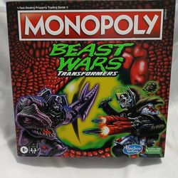 Hasbro Transformers Beast Wars Monopoly Board Game New 