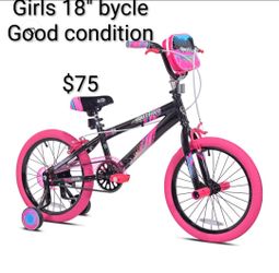 Girl's 18 inch bicycle