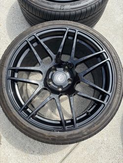 (2) 19 inch wheels and tires