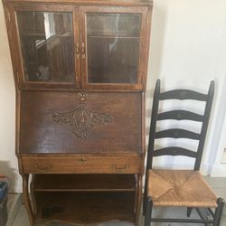 Antique Desk And Chair