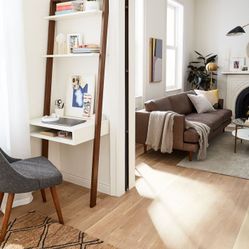 West elm Ladder leaning Wall Desk