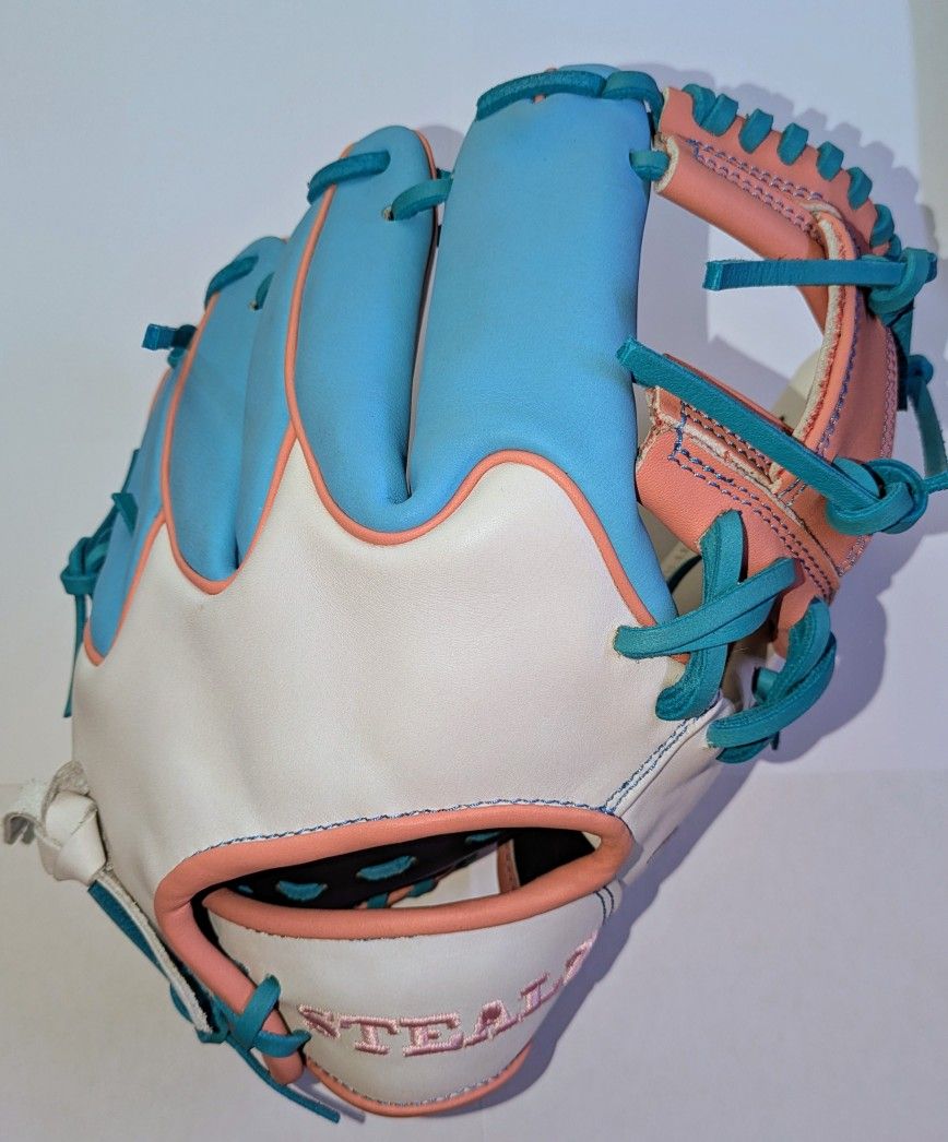 Custom Baseball Glove Cotton Candy STEALZ 