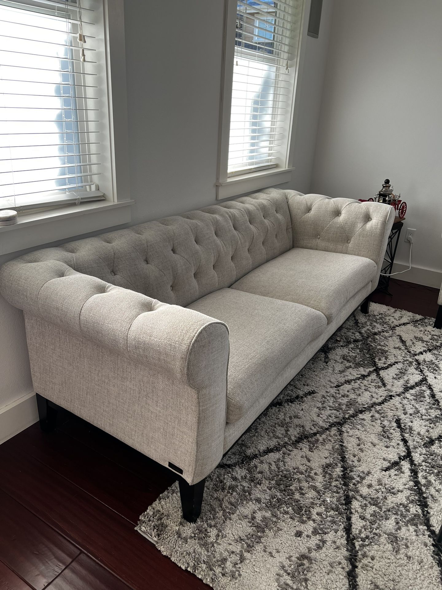 3-piece Abbyson Cecelia Fabric Couch, Loveseat, Chair Set