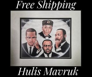 Hulis Mavruk, "4 M's" 11" x 14" Fine Art Print. Mounted on Acid Free Foam Core. Double Matted on Acid Free Matt Board