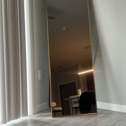 full mirror gold trim
