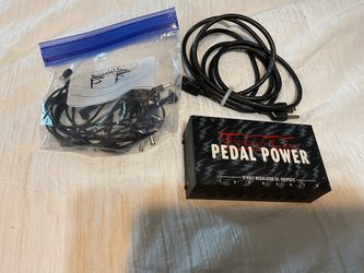 Voodoo Labs Guitar Pedal Power & (8) 9-volt output cables. Comes with power cable.  Meet @ Kempsville library. Cash only please.