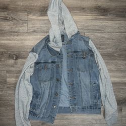 Jean/fabric Jacket Size Small