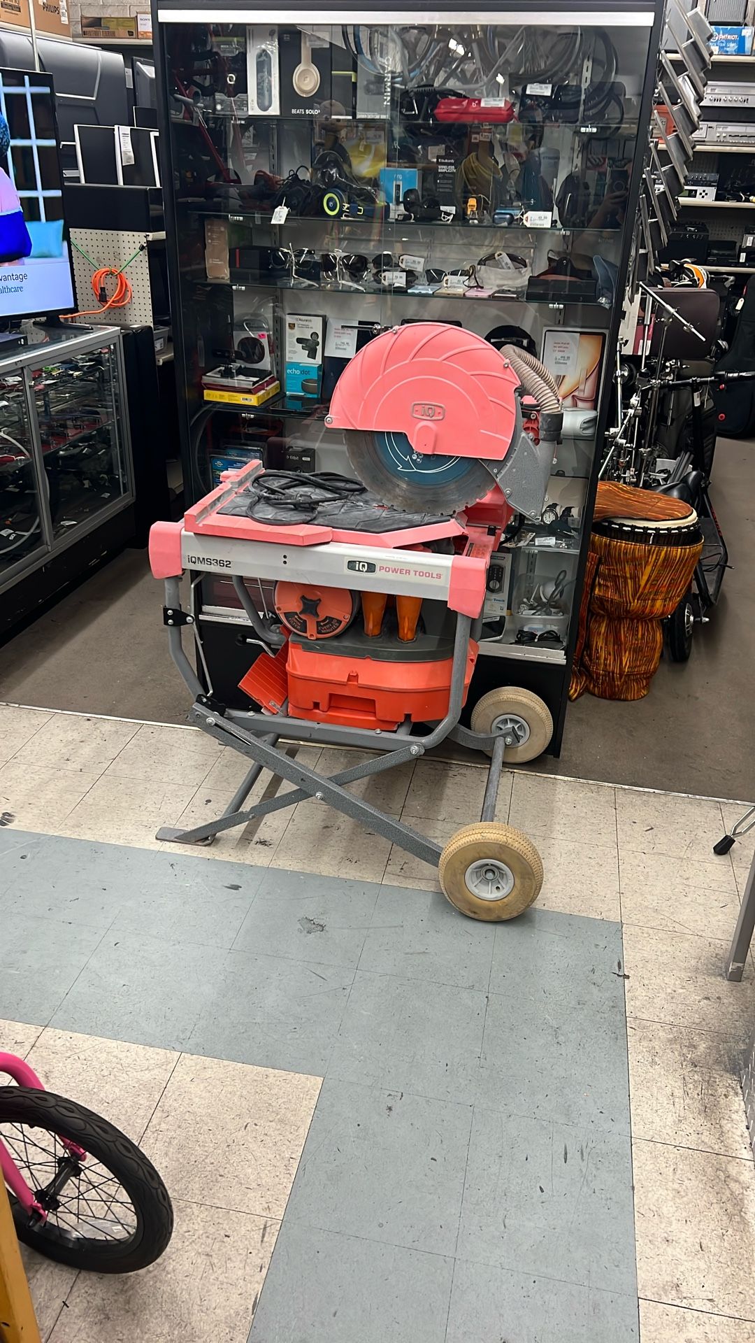 iQ Tools IQMS362 Dust Control Dry Cut Masonry Paver Saw