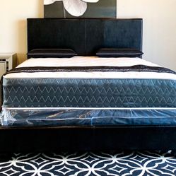 $299 Queen  Bed Frame With New Mattress With Free Delivery 