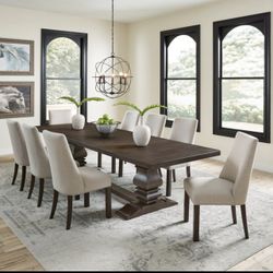 9-Piece Dining Set – Retail $2,800 /Our Price $2000– Solid Wood – New