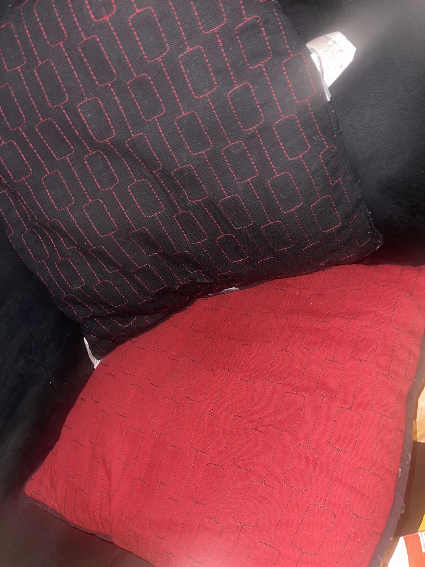Red And Black Pillow