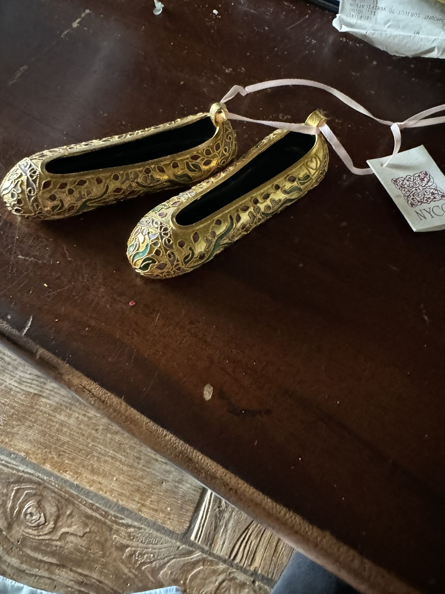 Cloisonné Ballet Slippers Ornament