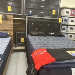 NEW QUEEN SIZE BEDROOM SET NO MATTRESS 