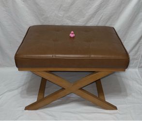 Faux Leather Bench
