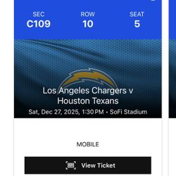 Los Angeles Chargers Vs Houston Texans Tickets 
