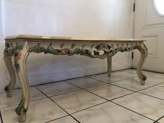 Marble Top Victorian Center Table