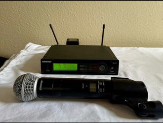 Shure SLX4 system with SM58