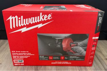 BRAND NEW SEALED MILWAUKEE M12 2571-21 12V Drain Snake Kit
