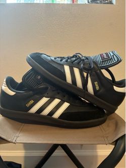Adidas Sambas black with white stripes