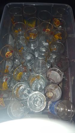 30  Hard Rock Shot Glasses + A Total Of 50 Shot  Glasses 