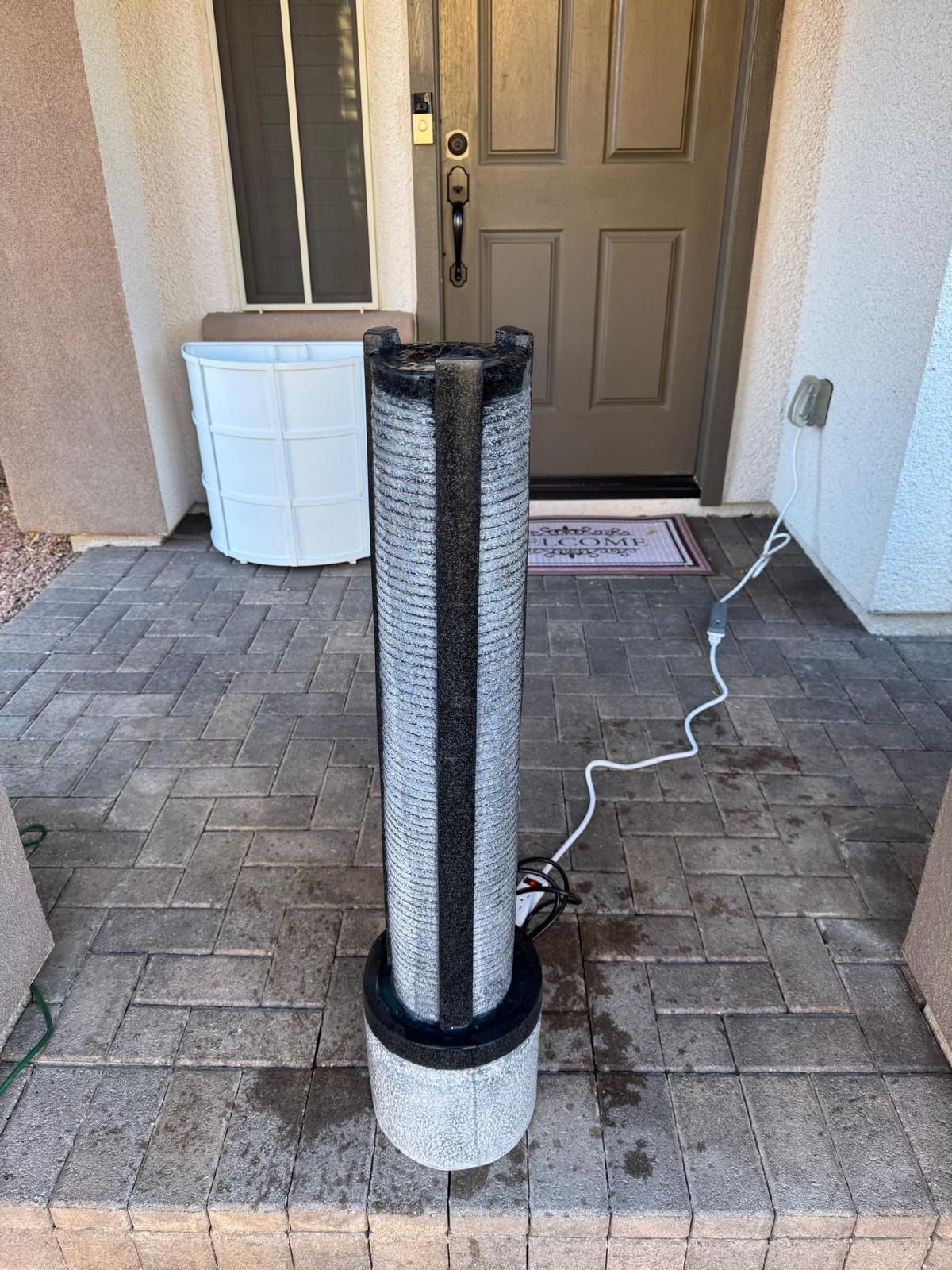 New 40” Tall New Indoor/ Outdoor Water Fountain With Pump and Lights