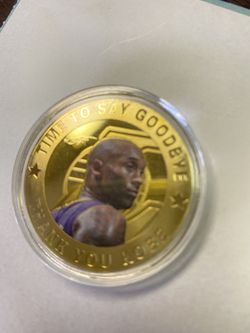 Kobe Bryant Gold Coin Trading Cards Lakers NBA Basketball Rookies LA Sports Gift