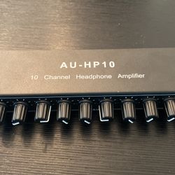 AU-HP10 10 Channel Headphone Amplifier
