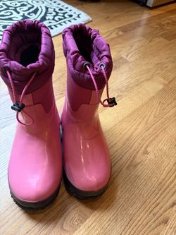 Pink Kids Winter Snow Boots Bogs size 3