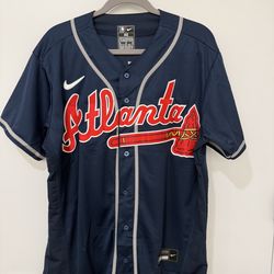 Ronald Acuna Brand New Blue Stitched Jersey Adult M-XL