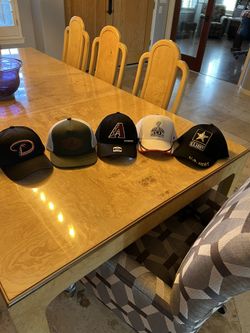 Four Sports Hats, One Army Hat. Brand New 