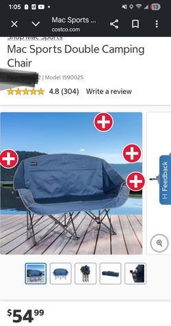 Mac Sports Double Camping Chair