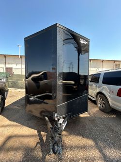 BRAND NEW MIDNIGHT EDITION ENCLOSED TRAILER