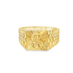 10k Gold Money Sign Ring
