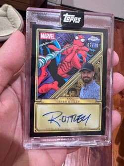 Topps Marvel Minted Spider-Man Ryan Ottley autographed card