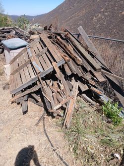 Scrap wood.  All $10.  Usable metal straps and brackets