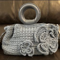 Patricia Nash Carlina Butterfly Crochet Satchel w/ Crossbody