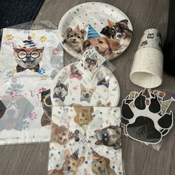 Party Supplies Dog Theme 
