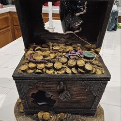 Pirate Treasure Chest Fish Tank Decoration