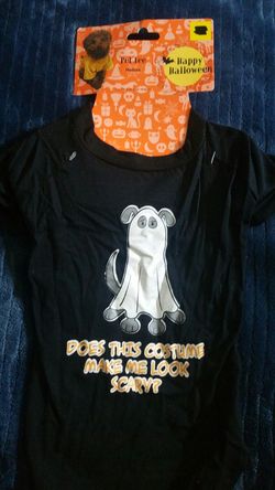New Halloween Pet Tee Medium