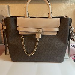 Michael Kors Hamilton Legacy Large Leather Satchel 